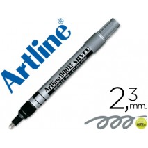 ROTULADOR ARTLINE MARCADOR PERMANENTE TINTA METALICA EK-900 PLATA -PUNTA REDONDA 2.3 MM