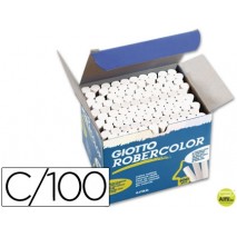 TIZA BLANCA ANTIPOLVO ROBERCOLOR -CAJA DE 100 UNIDADES