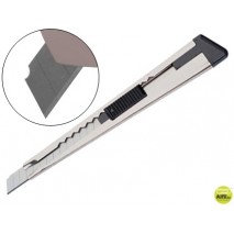 CUTER METALICO Q-CONNECT CON FUNDA CUCHILLA ESTRECHA