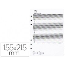 RECAMBIO AGENDA ANILLAS MIQUELRIUS 155X215 MM INTEGRALPLUS DIA PAGINA