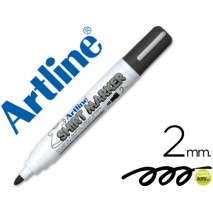 ROTULADOR ARTLINE CAMISETA EKT-2 NEGRO -PUNTA REDONDA 2 MM -PARA USO EN CAMISETAS