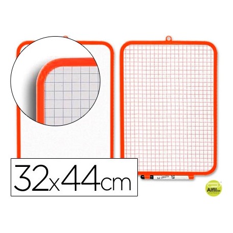 PIZARRA BLANCA 32X44 CM -ROTULADOR Y BORRADOR
