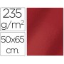 CARTULINA LIDERPAPEL 50X65 CM 235G/M2 METALIZADA ROJO