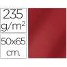 CARTULINA LIDERPAPEL 50X65 CM 235G/M2 METALIZADA ROJO