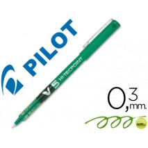 ROTULADOR PILOT PUNTA AGUJA V-5 VERDE 0.5 MM