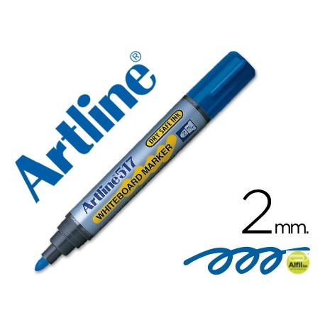 ROTULADOR ARTLINE PIZARRA EK-517 AZUL -PUNTA REDONDA 2 MM -TINTA DE BAJO OLOR