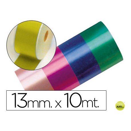 CINTA FANTASIA 10 MT X 13 MM ORO