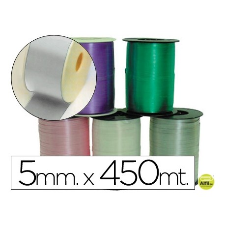 CINTA FANTASIA 450 MT X 5 MM PLATA