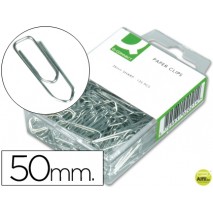 CLIPS NIQUELADOS Q-CONNECT NÌ350 MM CAJA DE 100