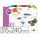 BLOC TRABAJOS MANUALES LIDERPAPEL MULTIPLE 240X315MM 78 HOJAS COLORES SURTIDOS