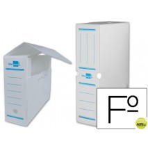 CAJA ARCHIVO DEFINITIVO PLASTICO LIDERPAPEL BLANCO TAMAÑO 36X26X10 CM