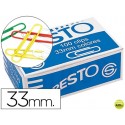 CLIPS COLORES PAPER -CAJA DE 100