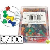 SEÑALIZADOR DE PLANOS SURTIDOS-CAJA DE 100 UNIDADES