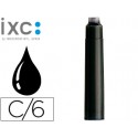 TINTA ESTILOGRAFICA INOXCROM NEGRA -CAJA DE 6 CARTUCHOS
