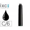 TINTA ESTILOGRAFICA INOXCROM NEGRA -CAJA DE 6 CARTUCHOS