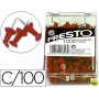 SEÑALIZADOR DE PLANOS PRESTO ROJO -CAJA DE 100 UNIDADES