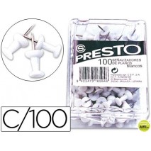 SEÑALIZADOR DE PLANOS PRESTO BLANCO -CAJA DE 100 UNIDADES