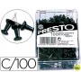 SEÑALIZADOR DE PLANOS PRESTO NEGRO -CAJA DE 100 UNIDADES