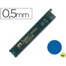 MINAS FABER DE COLORES 9085 0,5 MM AZUL -ESTUCHE DE 12 MINAS