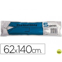 SACO GUARDARROPA GALGA 100 62X140 CM -ROLLO DE 5 SACOS