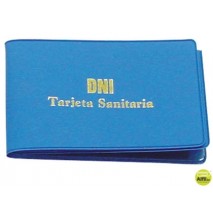 FUNDA PORTACARNET SEGURIDAD SOCIAL OPACA PVC