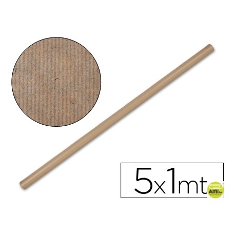 PAPEL KRAFT LIDERPAPEL MARRON -ROLLO 5X1 MT