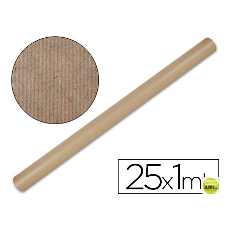 PAPEL KRAFT LIDERPAPEL MARRON -ROLLO 25X1 MT
