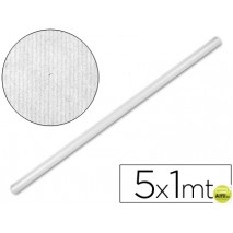 PAPEL KRAFT LIDERPAPEL BLANCO -ROLLO 5X1 MT