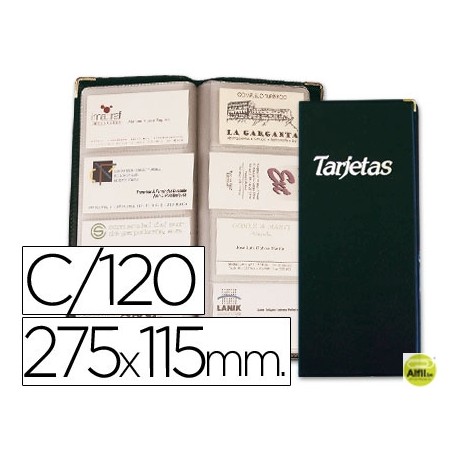 TARJETERO ESSELTE 46125 NEGRO -20 HOJAS. 10 DE 4 Y 10 DE 3