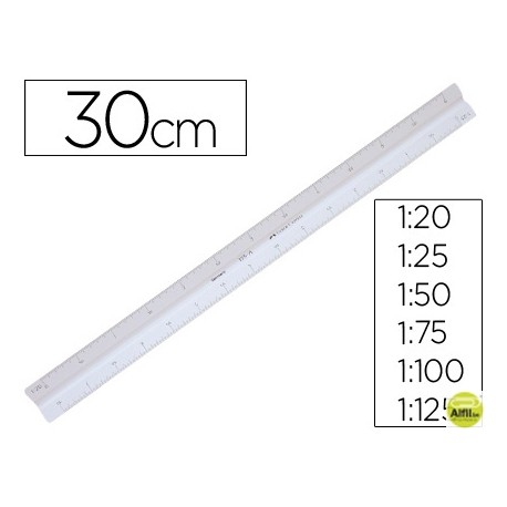 ESCALA FABER PLASTICO 153-A -1:20-25-50-75-100-125