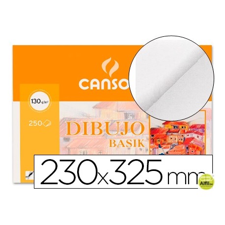 PAPEL DIBUJO BASIK 23X32.5 -130 GR -SIN RECUADRO
