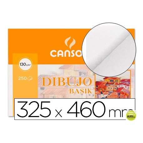 PAPEL DIBUJO BASIK 32.5X46 -130 GR -SIN RECUADRO