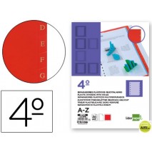 SEPARADOR ALFABETICO LIDERPAPEL PLASTICO A-Z CUARTO