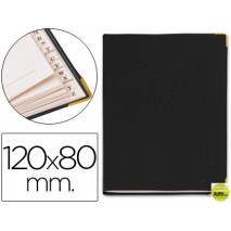 LISTIN TELEFONICO 9030 TAPA FLEXIBLE TAMAÑO 12X8 CM -CON CANTONERA DORADA