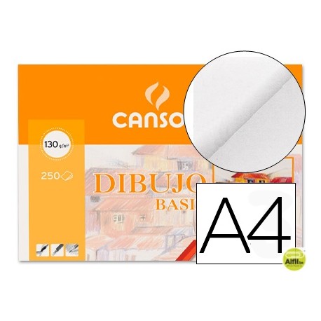 PAPEL DIBUJO BASIK 210X297 -130 GR -SIN RECUADRO