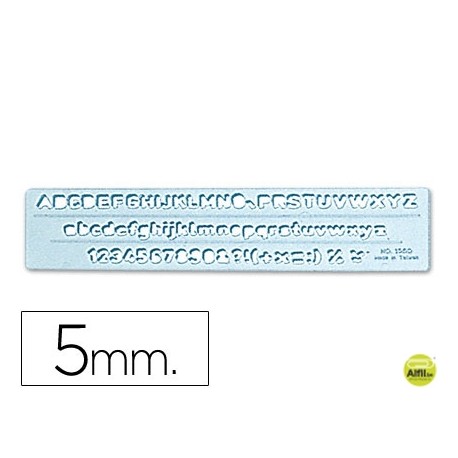 PLANTILLA ROTULACION 1560 -LETRAS Y NUMEROS DE 5 MM