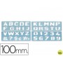 PLANTILLA ROTULACION 1800 -LETRAS Y NUMEROS DE 100 MM
