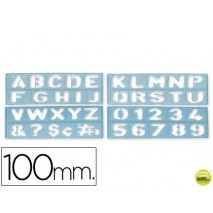 PLANTILLA ROTULACION 1800 -LETRAS Y NUMEROS DE 100 MM