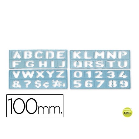 PLANTILLA ROTULACION 1800 -LETRAS Y NUMEROS DE 100 MM