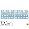 PLANTILLA ROTULACION 1800 -LETRAS Y NUMEROS DE 100 MM