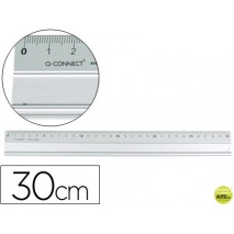 REGLA METALICA Q-CONNECT ALUMINIO 30 CM