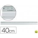 REGLA METALICA Q-CONNECT ALUMINIO 40 CM