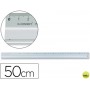 REGLA METALICA Q-CONNECT ALUMINIO 50 CM