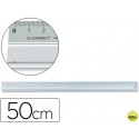 REGLA METALICA Q-CONNECT ALUMINIO 50 CM