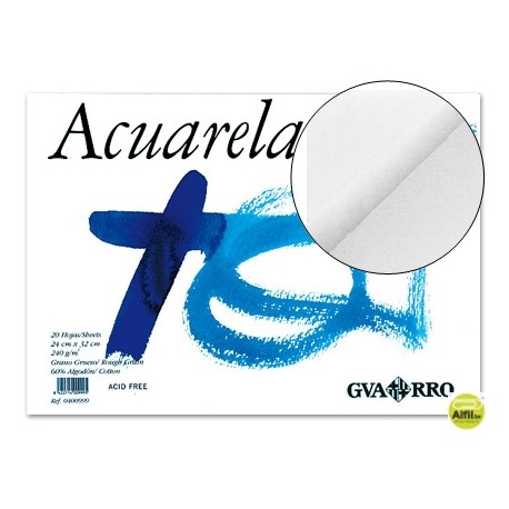BLOC DIBUJO ACUARELA DIN A3 ENCOLADO 32.5X46 CM 20 H DE 240 GRAMOS