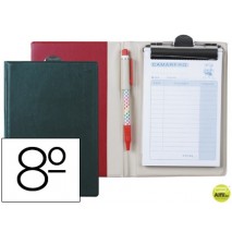 CARPETA LIDERPAPEL COMANDAS PLASTICO OCTAVO -CON TALONARIOCAMARERO Y BOLIGRAFO
