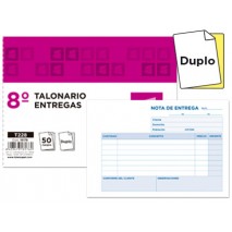 TALONARIO LIDERPAPEL ENTREGAS 8Ì ORIGINAL Y COPIA T228