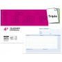 TALONARIO LIDERPAPEL ENTREGAS CUARTO ORIGINAL Y 2 COPIAS T329 APAISADO