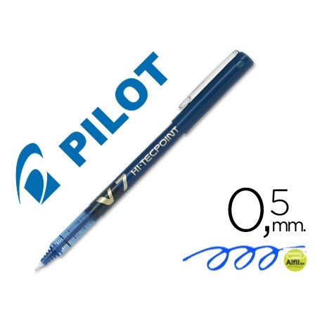 ROTULADOR PILOT PUNTA AGUJA V-7 AZUL 0.7 MM