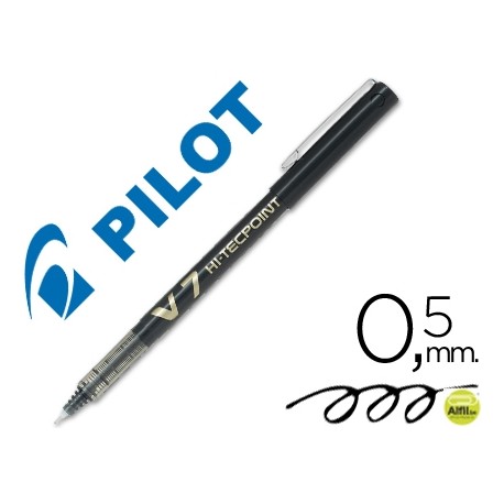 ROTULADOR PILOT PUNTA AGUJA V-7 NEGRO 0.7 MM